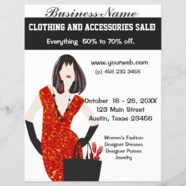 Kühne schöne Mode Red Animal Leopard Print Flyer