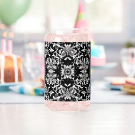 kühne, schwarze botanische Gestaltung: Die atember Dosenglas