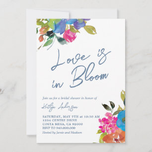 kühne Sommer Floral Brautparty Einladung