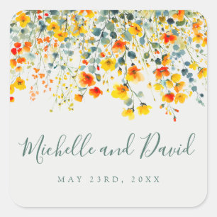 kühne Sommerkleidung Quadratischer Aufkleber