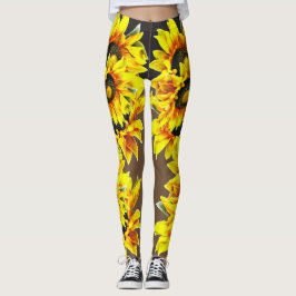 Kühne Sonnenblumen-Leggings Leggings