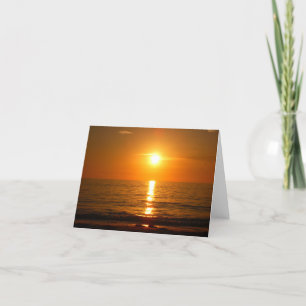 kühne Sonnenuntergänge auf der Seenotecard Dankeskarte