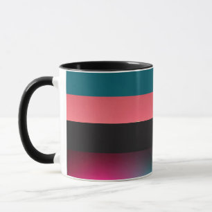 Kühne Streifen Gradient Elegante Kaffee Tasse