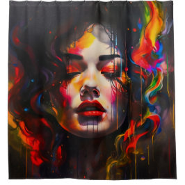kühne Surreal Portrait Duschvorhang