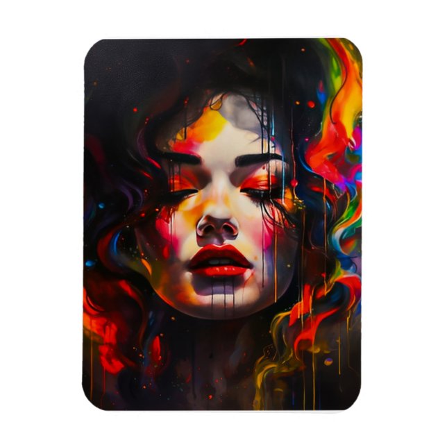 kühne Surreal Portrait Magnet (Vertikal)