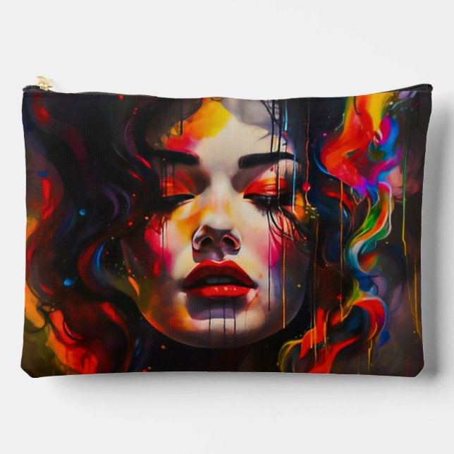 kühne Surreal Portrait Zubehörtasche (Vorderseite)