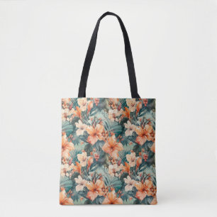 Kühne tropische Hibiskus Große Schulterhaut Tasche