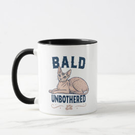 Kühne unbeeindruckte Sphynx-Katze Grafik Kunst Tasse