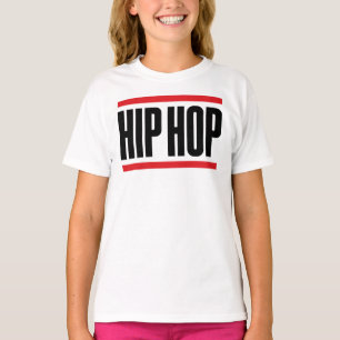 Kühne und einfache Hip-Hop-Logogestaltung mit rote T-Shirt