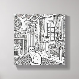 Kühne und leichte Katze #18 Leinwanddruck