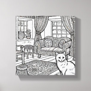Kühne und leichte Katze #20 Leinwanddruck