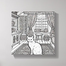 Kühne und leichte Katze #21 Leinwanddruck