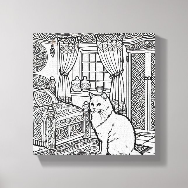 Kühne und leichte Katze #23 Leinwanddruck