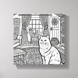 Kühne und leichte Katze #27 Leinwanddruck