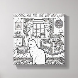 Kühne und leichte Katze #46 Leinwanddruck