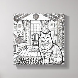 Kühne und leichte Katze #47 Leinwanddruck