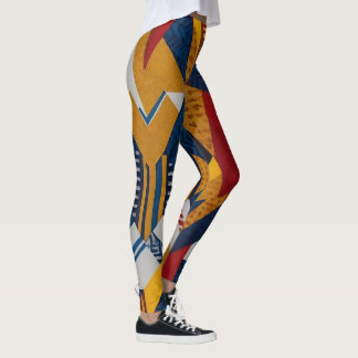 Kühne und moderne Muster - Geometrische Fusion Leggings