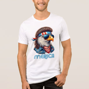 Kühne und Patrioten: Eine stolze amerikanische Hom Tri-Blend Shirt