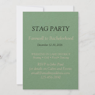 Kühne und stilvolle STAG-Party Einladung