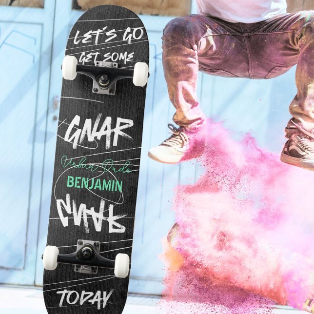 Kühne Urban Lasse Gnar Gnar Graffity Skateboard (Bold Urban Let’s Gnar Gnar Graffity Skateboard ©Susanne Sachers - Sunny Wanderlust 🌞✈️)