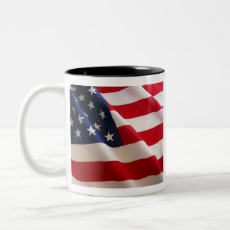 Kühne US Flagge - Flaggenkunst der Staaten Zweifarbige Tasse