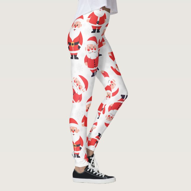 kühne Weihnachtsneuheit, rot und weiß Party Leggings (Rechts)