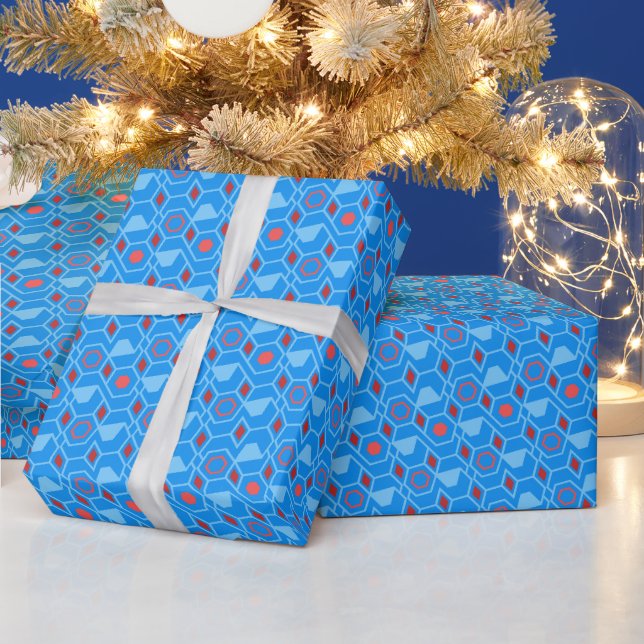kühne, zeitgenössische, fröhliche Geschenkwrap Geschenkpapier (Feiertage)