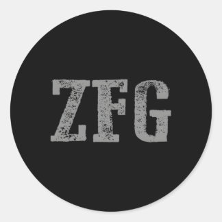 Kühne Zfg Zero F Cks gegeben Runder Aufkleber