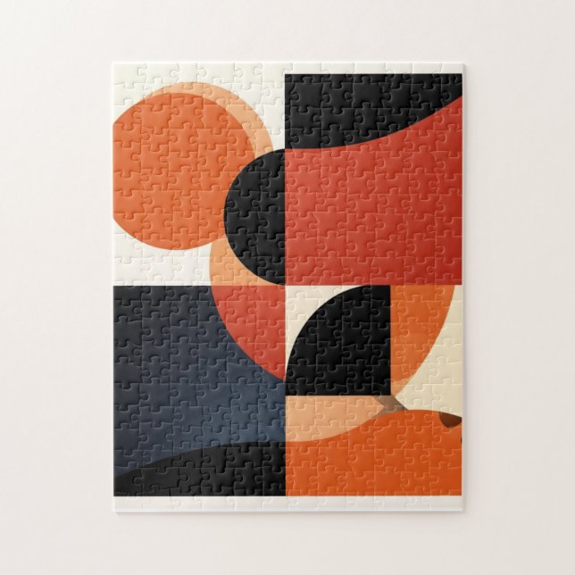 Kühner Auftritt: Moderne Abstrakte Kunst Puzzle (Vertikal)