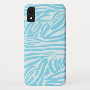 Kühner Blau-Weiß-Zebradruck Case-Mate iPhone Hülle