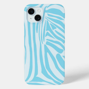Kühner Blau-Weiß-Zebradruck Case-Mate iPhone Hülle