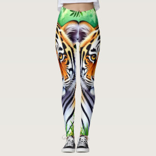 Kühner Botanischer Tigerjunge Leggings