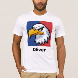 Kühner Cartoon-Adler Personalisiert T-Shirt