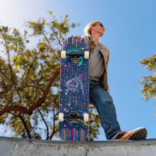Kühner Erkunder: Abstrakter Maximalismus Skateboard