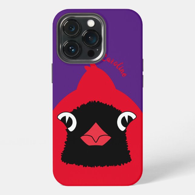 kühner Kardinal iPhone Hülle (Hinten)