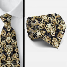 Kühner Leopardenschlips | Männliche Herrenmode