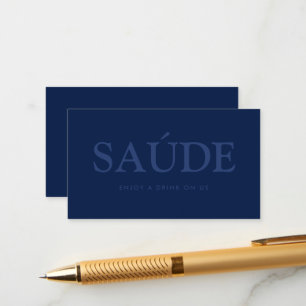 Kühner Schriftart "Saúde" Portugiesisches Gratisge Begleitkarte