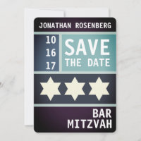 Kühner Star von David Bar Mitzvah Save the Date