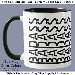 KÜHNER Versteckte Botschaft Moderne Trend-Typograf Tasse