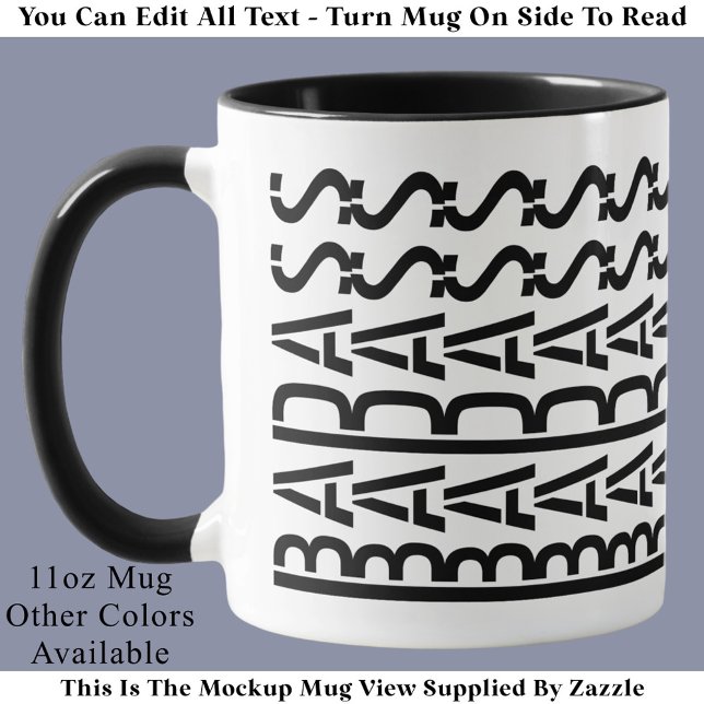 KÜHNER Versteckte Botschaft Moderne Trend-Typograf Tasse (Von Creator hochgeladen)