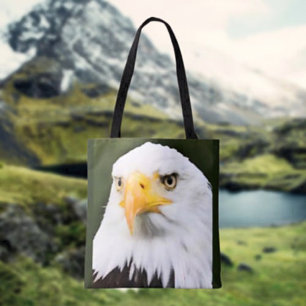 Kühner Weißkopfseeadler-Kopf Patriotische Einkaufs