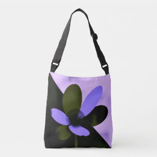 Kühnes abstraktes Blumen-Fashion-Tote Tragetaschen Mit Langen Trägern