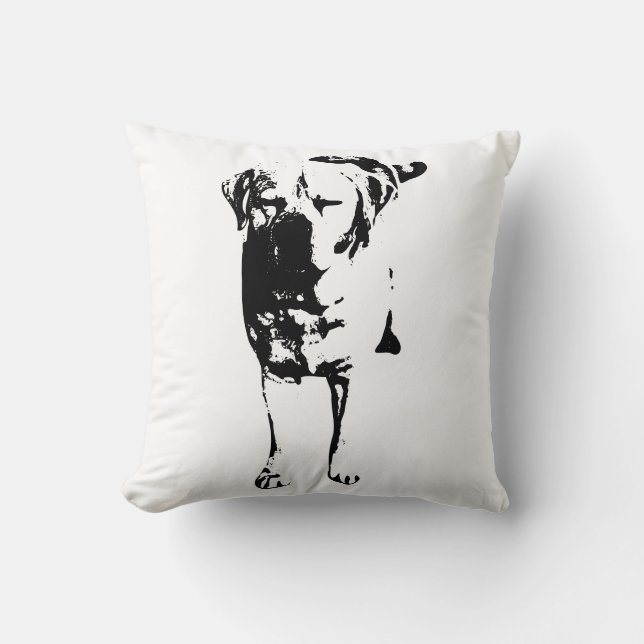 Kühnes Auftreten von Kaninen Kissen (Vorderseite)