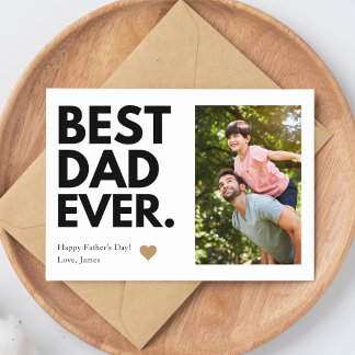 Kühnes Best Vater-Ever-Vatertag-Foto Karte