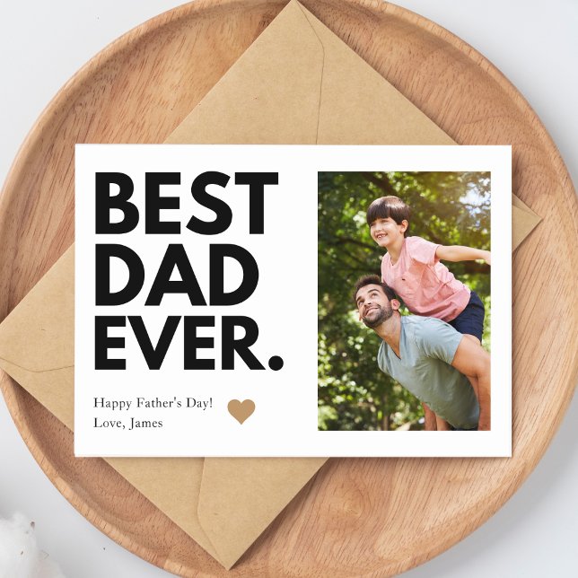 Kühnes Best Vater-Ever-Vatertag-Foto Karte (Von Creator hochgeladen)