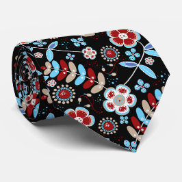 Kühnes Blumenmuster Krawatte