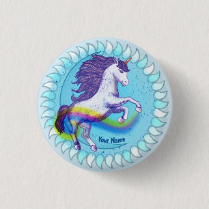 Kühnes Einhorn Button