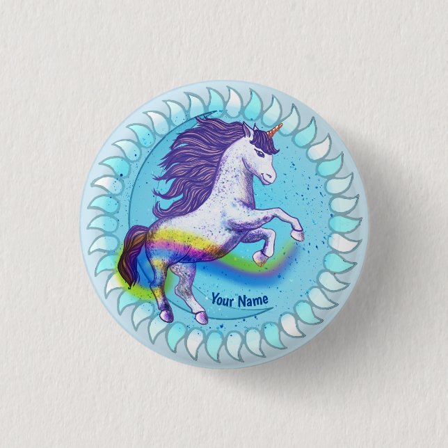 Kühnes Einhorn   Button (Vorderseite)