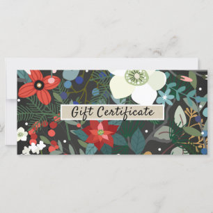 Kühnes Funky Florales Dunkles Modernes Geschenkzer