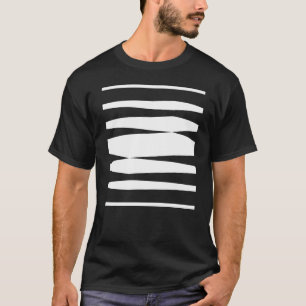 Kühnes geometrisches Liniendesign T-Shirt